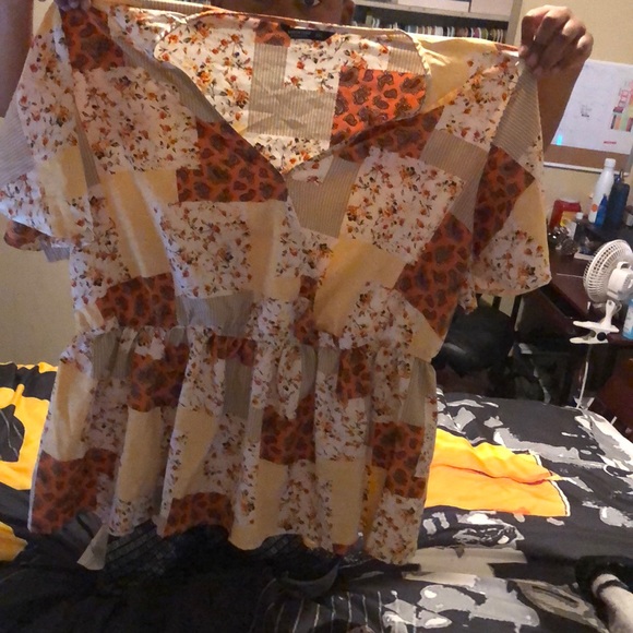 Multi color blouse (Plus Size) - Picture 1 of 2